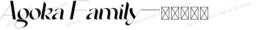 Agoka Family字体转换